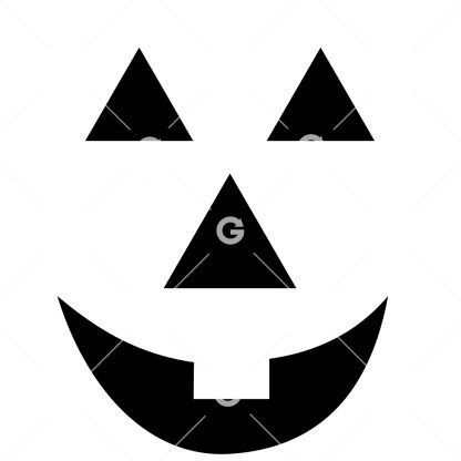 Halloween Jack O Lantern Face SVG