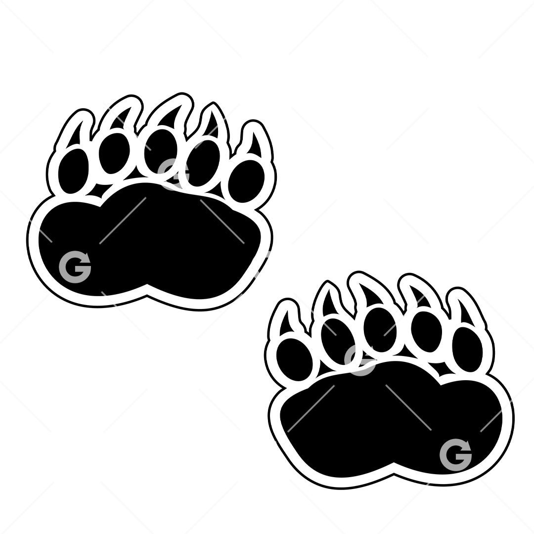 black bear paw prints