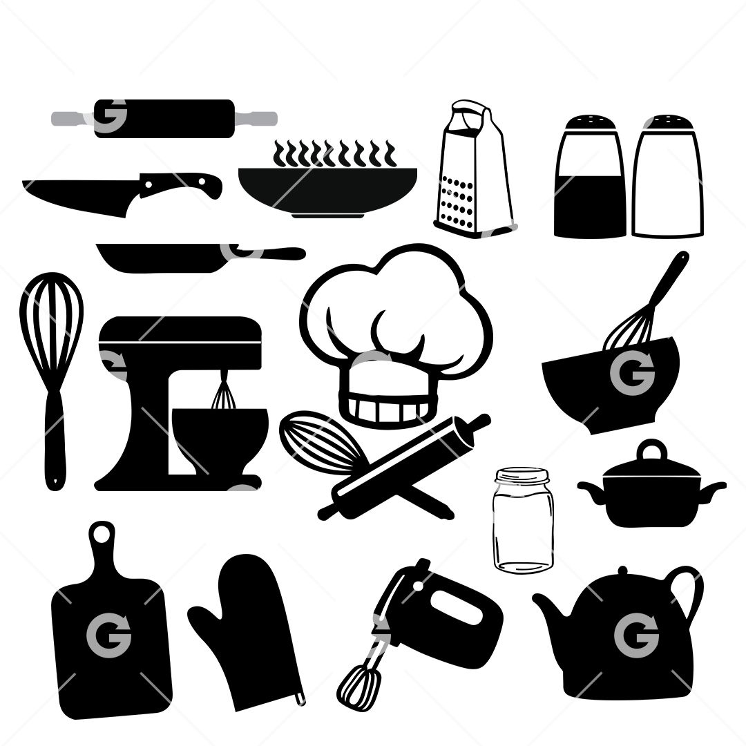 Cutting Board SVG Bundle, Kitchen Design SVG