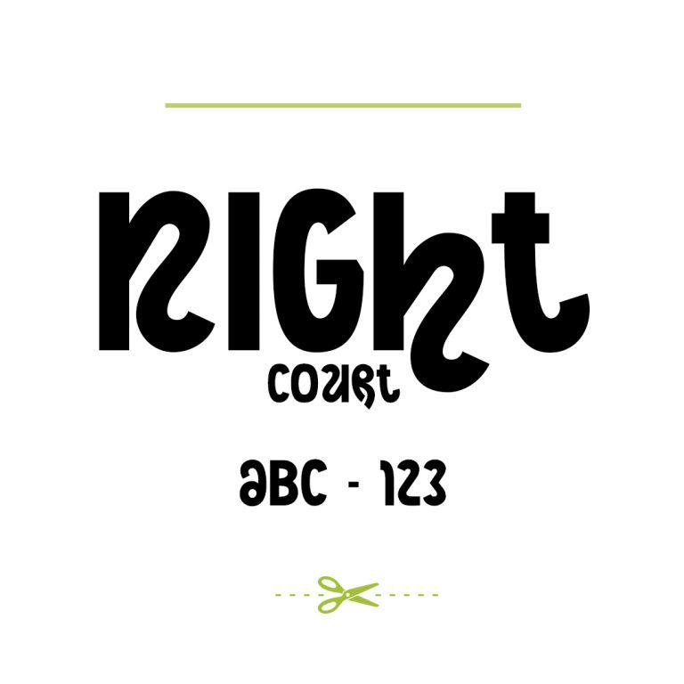 Night Court Font SVGed