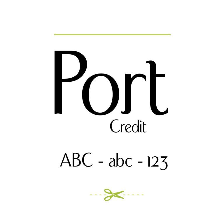 Port Credit Font SVGed