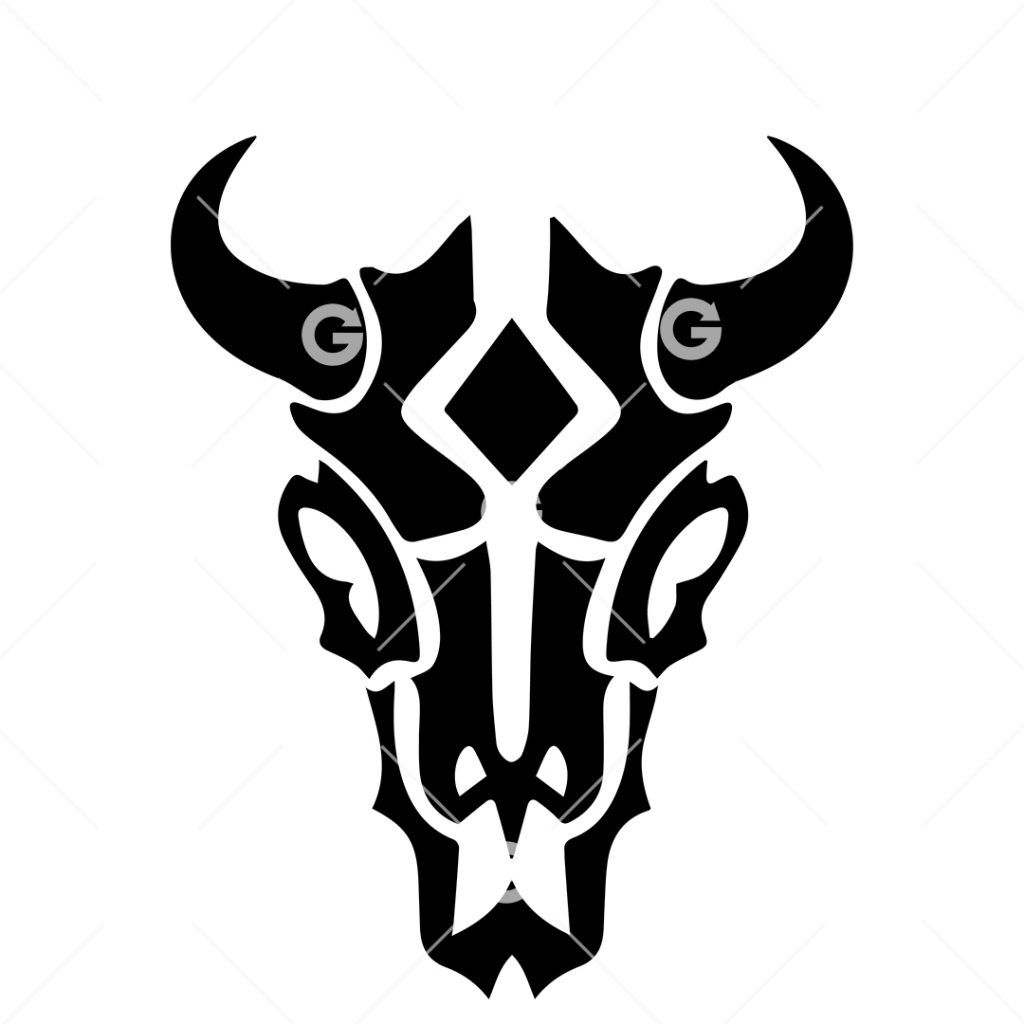 Tribal Animal Skull SVG | SVGed