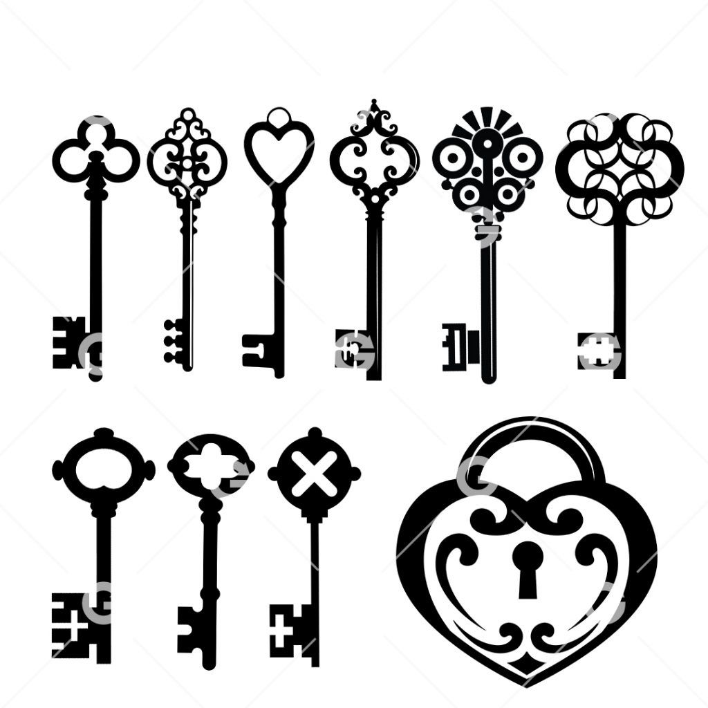 Antique Keys SVG Bundle | SVGed