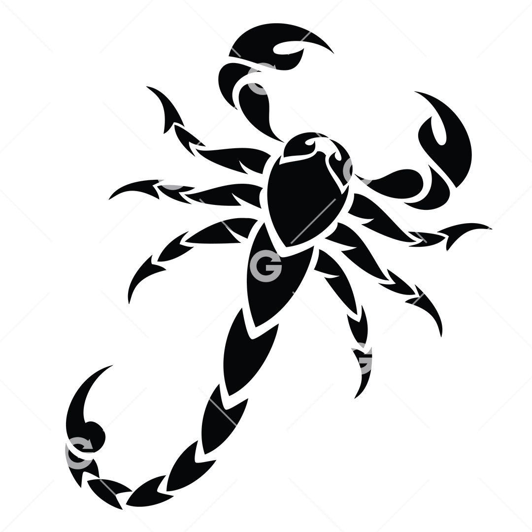 tribal scorpion tattoo for women