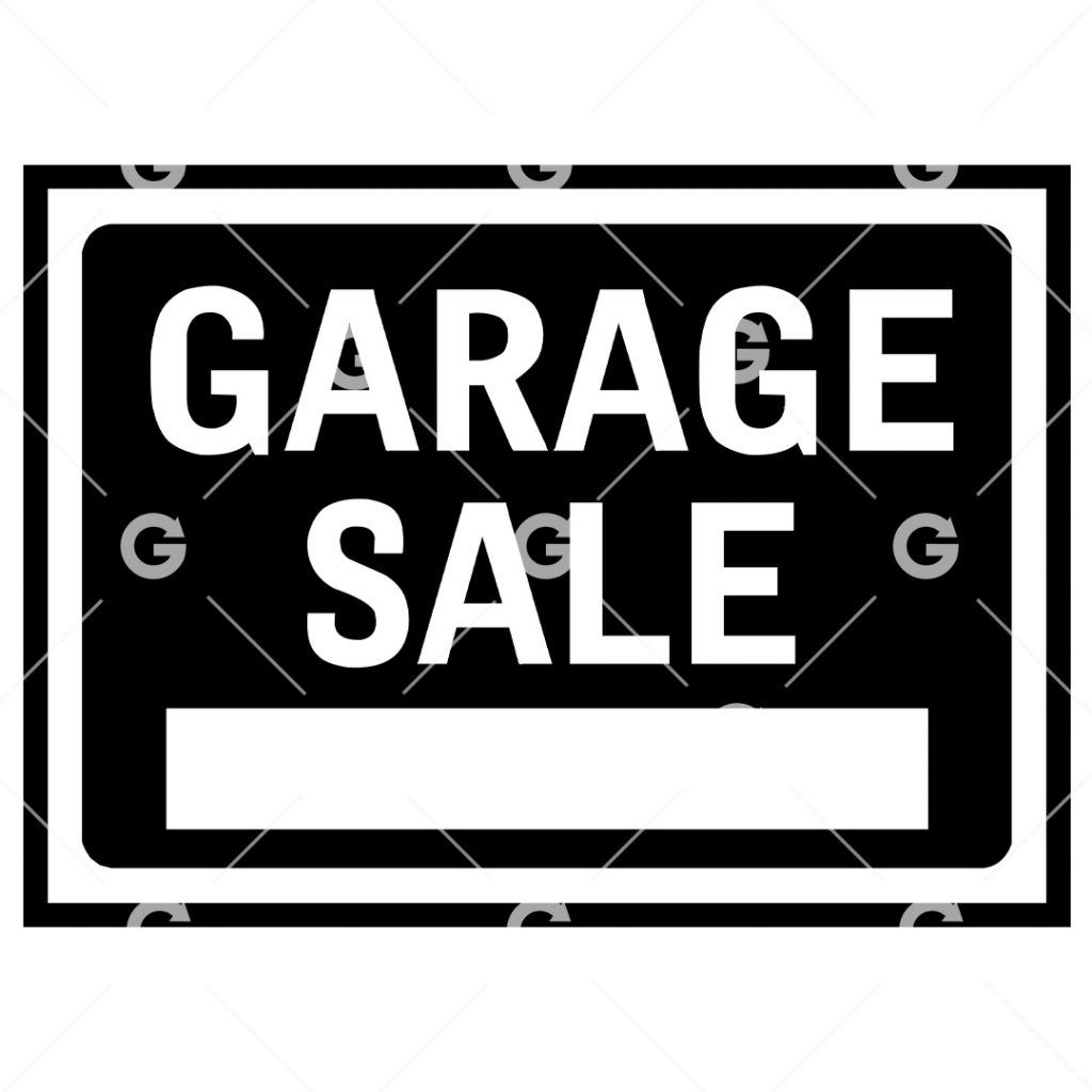 Yard or garage sale - pdf svg png image file