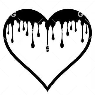 Dripping Heart SVG